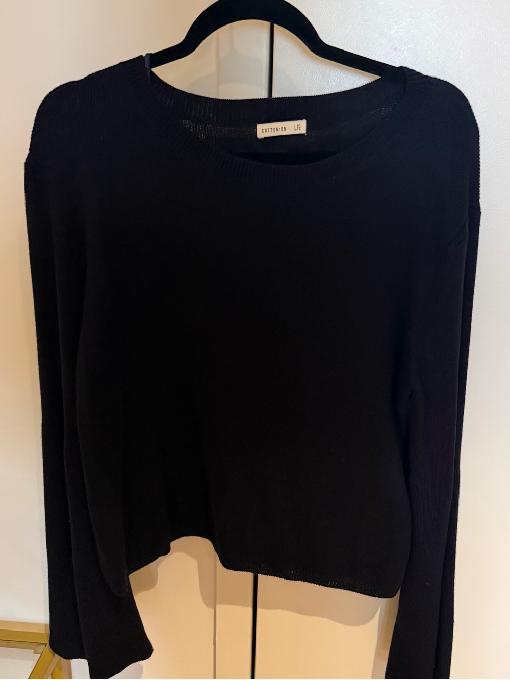 Navy Wide Arm Sweater